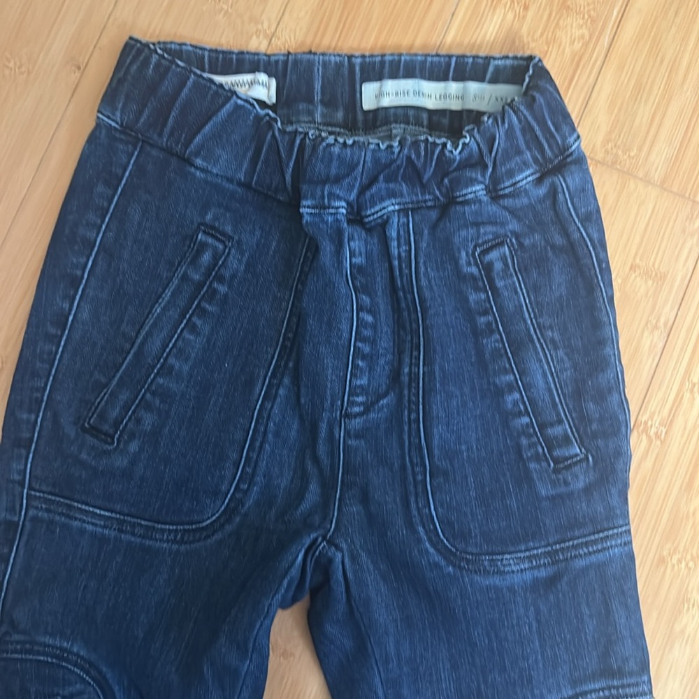 Anthropologie Pilcro & the Letterpress High Rise Denim Jean Leggings women’s XXS - Picture 5 of 11